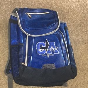 Blue CA cheer bag